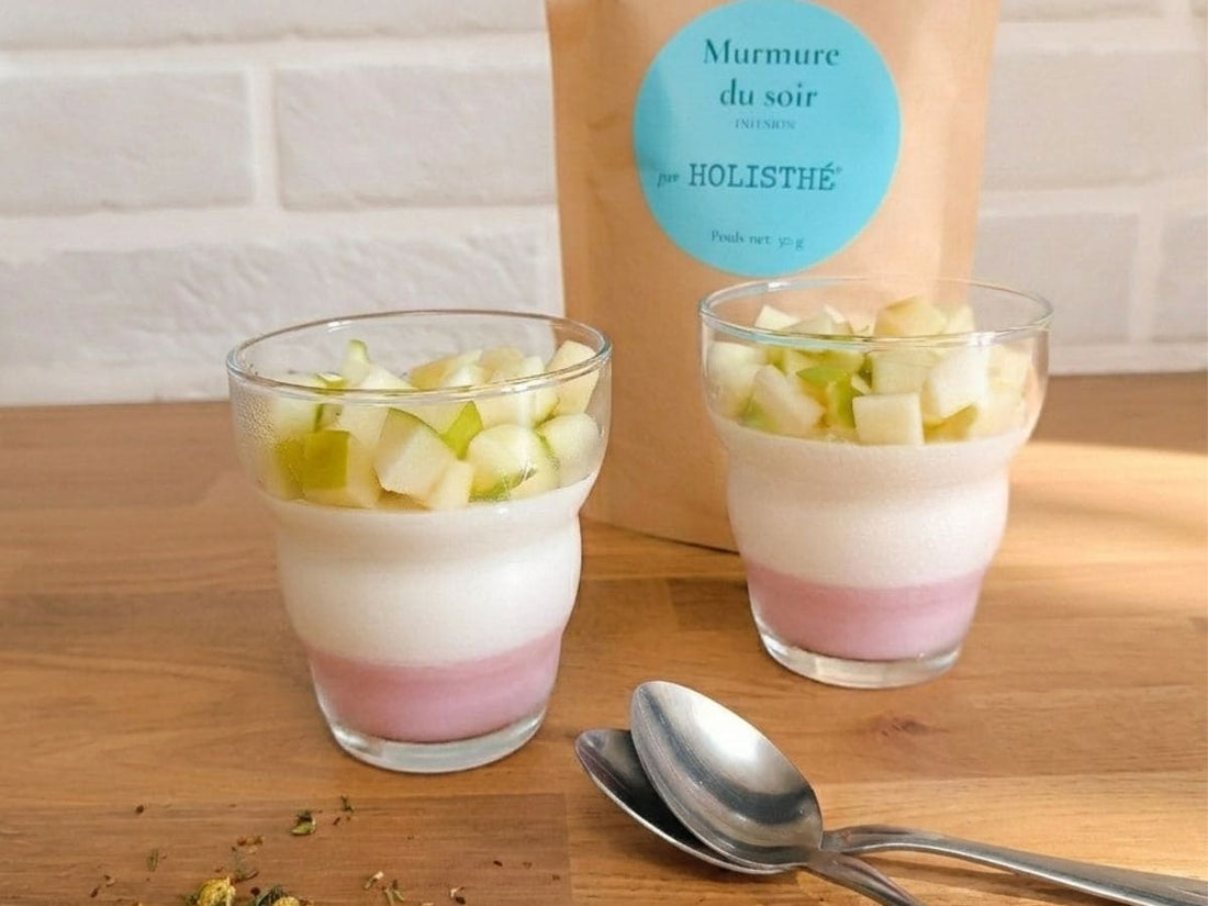 Panna cotta rooibos, rose & pomme Granny