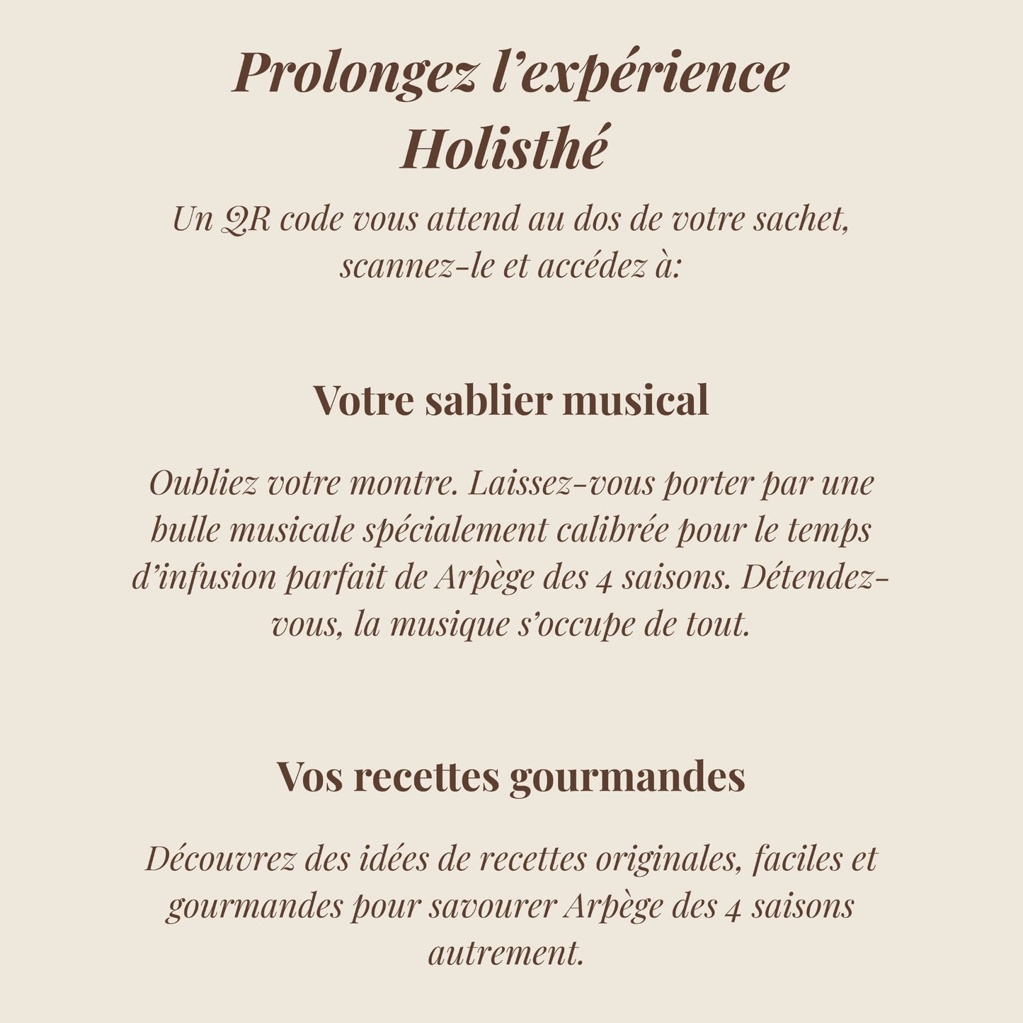 Arpège des 4 saisons